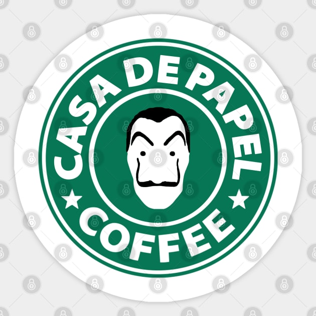 La Casa de Papel Coffee Sticker by FlowrenceNick00